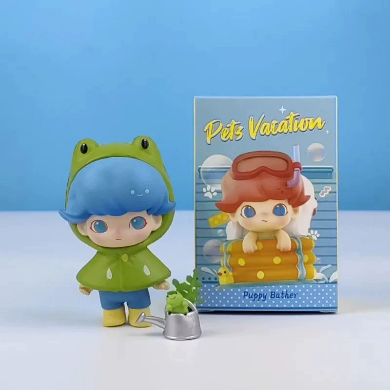 Pop Mart блайнд-бокс Dimoo Pet Holiday серия, фигурка-автомобиль, украшение, подарочная кукла в блайнд-боксе