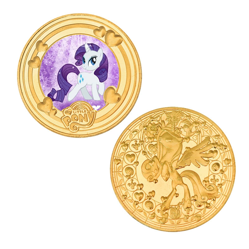 Коллекционная монета-подставка Little Pony на память (2025) — набор много монет, варианты подарков, акриловая рамка и коробка