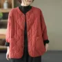 加厚圆领大码妈妈小棉袄