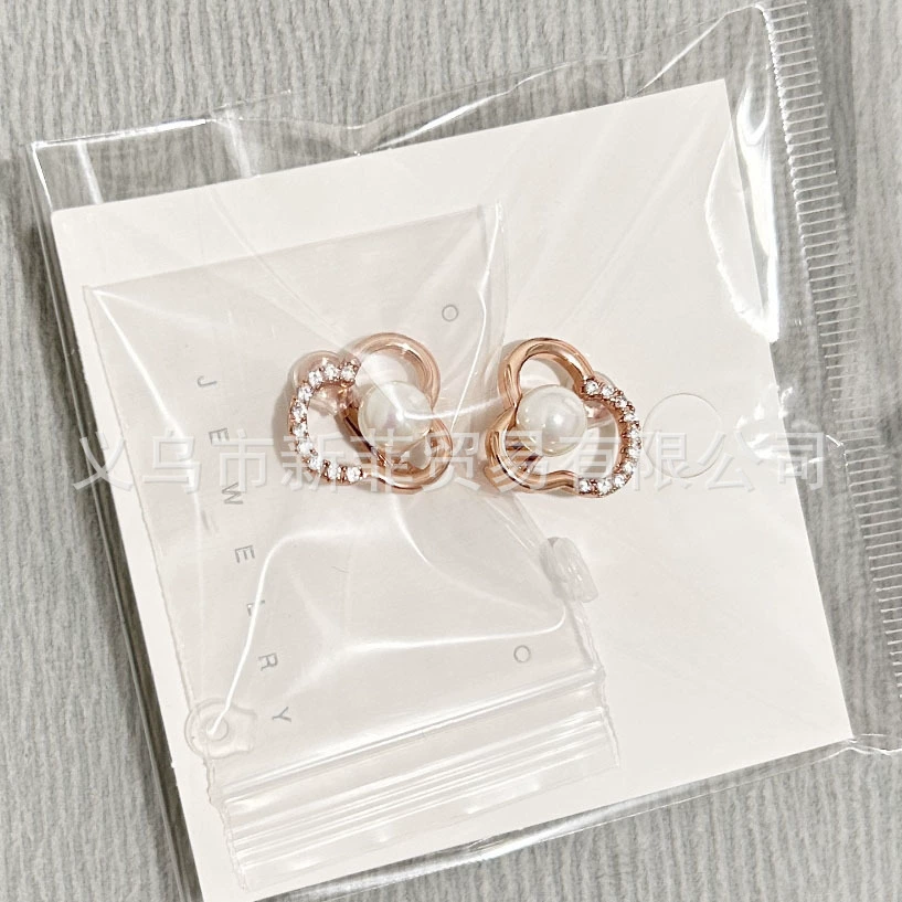 Серьги из жемчуга, заушники, ожерелье, цепочка, комплект, медная полировальная ткань ручной работы
