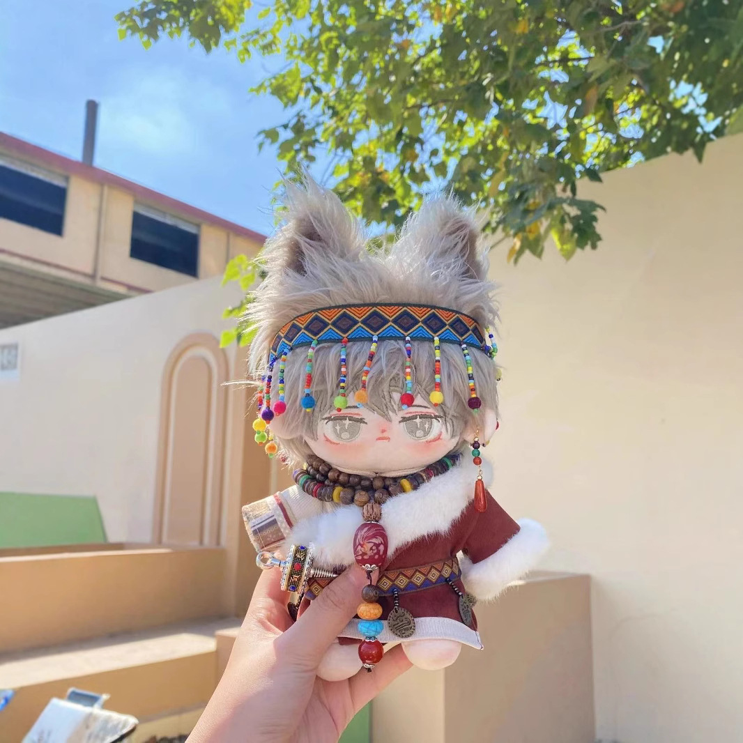 [En stock al por mayor] 20cm no atributo en stock ropa de muñeca de algodón ropa Xizanga traje étnico 20cm ropa de muñeca