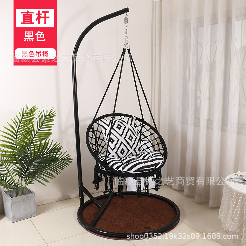 Borla cesta colgante hogar interior tejido colgante silla balcón Nordic perezoso cuna silla columpio cuna silla balcón
