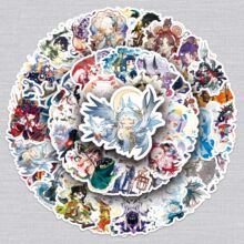 50张Q版阴阳师贴纸游戏卡通角色可爱防水装饰DIY保温杯咕卡贴纸