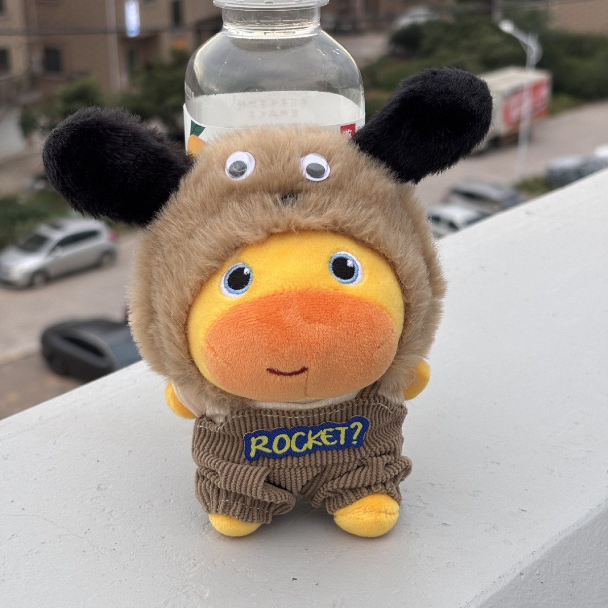 10cm Universal Self-Deprecating Bear Plush Cotton Doll King Casual Plush Capybara Lulu Doll Outfit