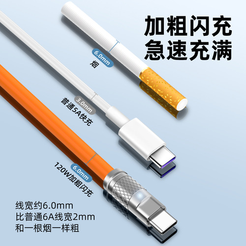 USB cable zinc alloy mobile phone data cable super fast charging cable suitable for Huawei Apple charging cable type Android cable