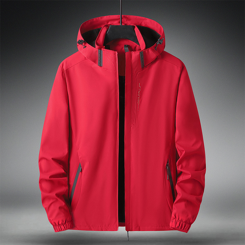 Chaqueta transfronteriza de Amazon pareja al aire libre impermeable a prueba de viento primavera deportes delgados rompevientos hombres fábrica al por mayor