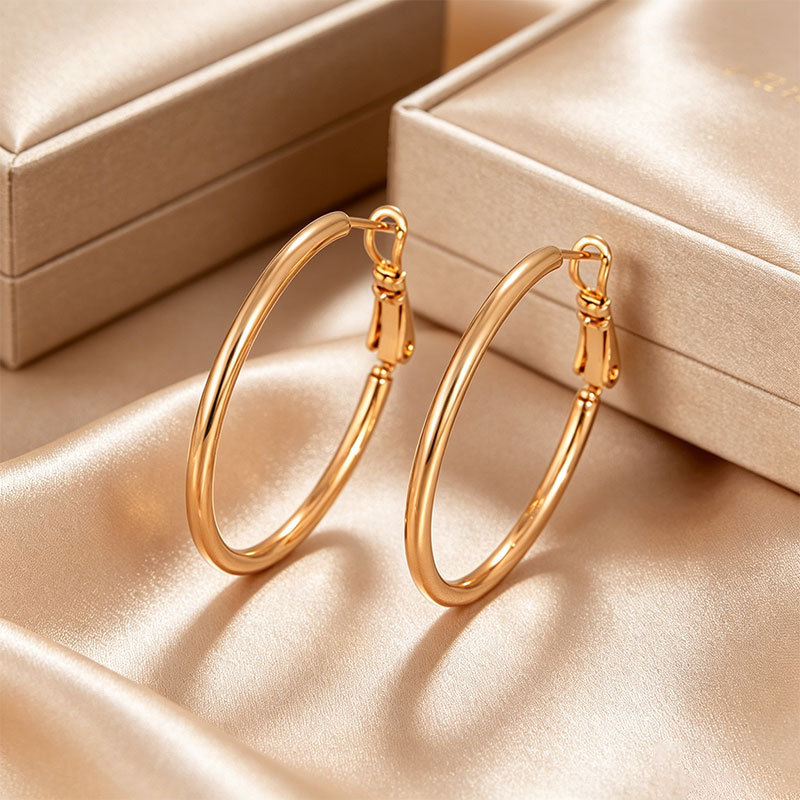 Joyería Xuping, Aleación con Baño Electrolítico en Color Oro de 18k, Pendientes con Circonitas Multicolores, Estilo Europeo y Americano, Clips para Orejas, Accesorios Versátiles y Modernos para Orejas, Venta al por Mayor