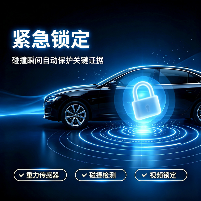 Cross-border four-lens dashcam with high-definition night vision, simultaneous four-record display, mobile phone connectivity, and in-car four-record recorder