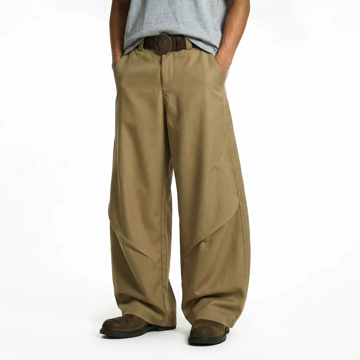 捷展男装|弯刀西装裤26春夏新品美式Cleanfit街头工装休闲长裤子