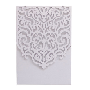 Export direct European invitation children's first communion greeting card in stock hollow wedding invitation envelope