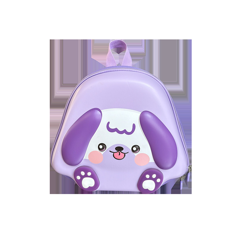 Jardín de infantes bebé mochila pequeña caricatura lindo perrito, mochila de cáscara de huevo para niños y niñas nueva mochila con luz para niños