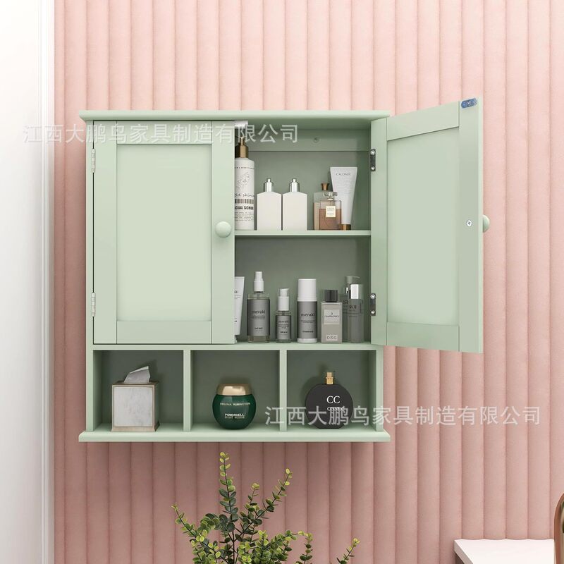 Cross-Border Bathroom Cabinet Paper Towel Storage Cabinet Simple Toilet Bathroom Bathroom Wall Cabinet Storage Cabinet Kitchen Wall Cabinet Storage