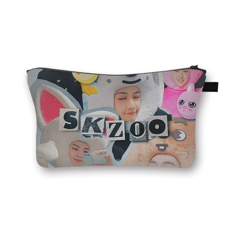 Сумка косметичка SKZOO STRAYKIDS для студентов и детей, косметики, мешок для хранения, для девочек, витринная вентиляция