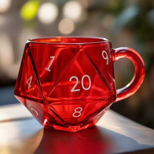 �羳Dragons Rainbow D20 Dice Mug ��֮�ʺ�D20���Ӳ��L������