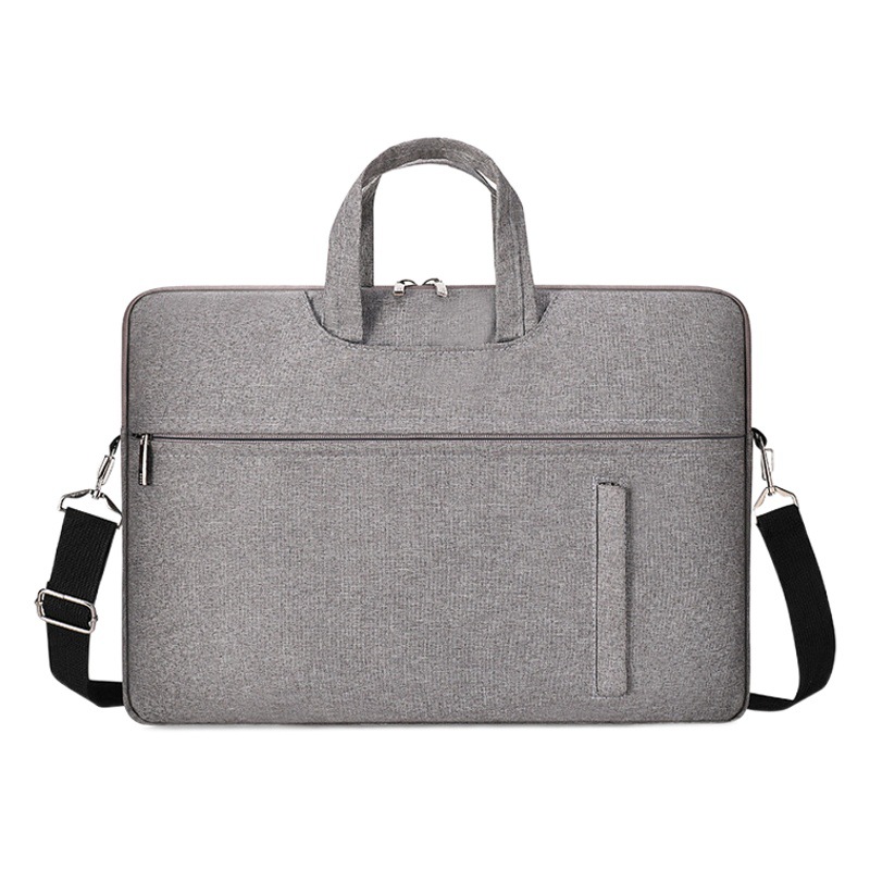 Bolsa de ordenador portátil simple Bolsa de forro de terciopelo de 14 pulgadas de 15,6 pulgadas Bolsa de archivo de Cercanías de negocios Bolsa de hombro de color sólido