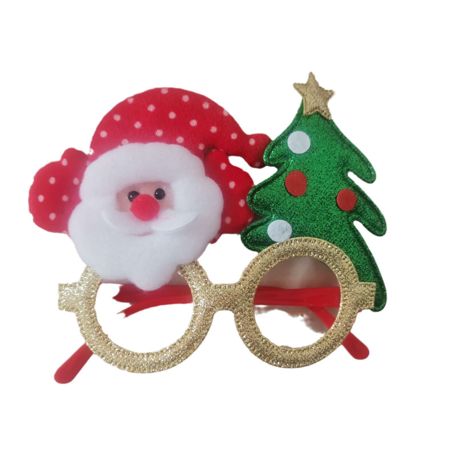 Inventario transfronterizo fiesta de Navidad decoración marco de gafas gafas de Navidad niños de Navidad decoración marco de gafas de entrega de papel