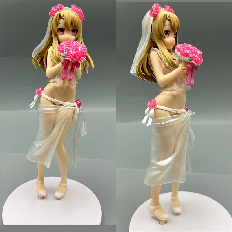 Magical Girl Illya Illya Wedding Dress Bikini Swimsuit Flower Bouquet Boxed Figure Model Ornament