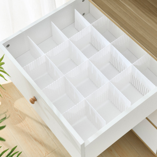 Drawer storage separator, partition magic, divider, compartment bar, freely combinable plastic sheet storage grid, wardrobe cabinet