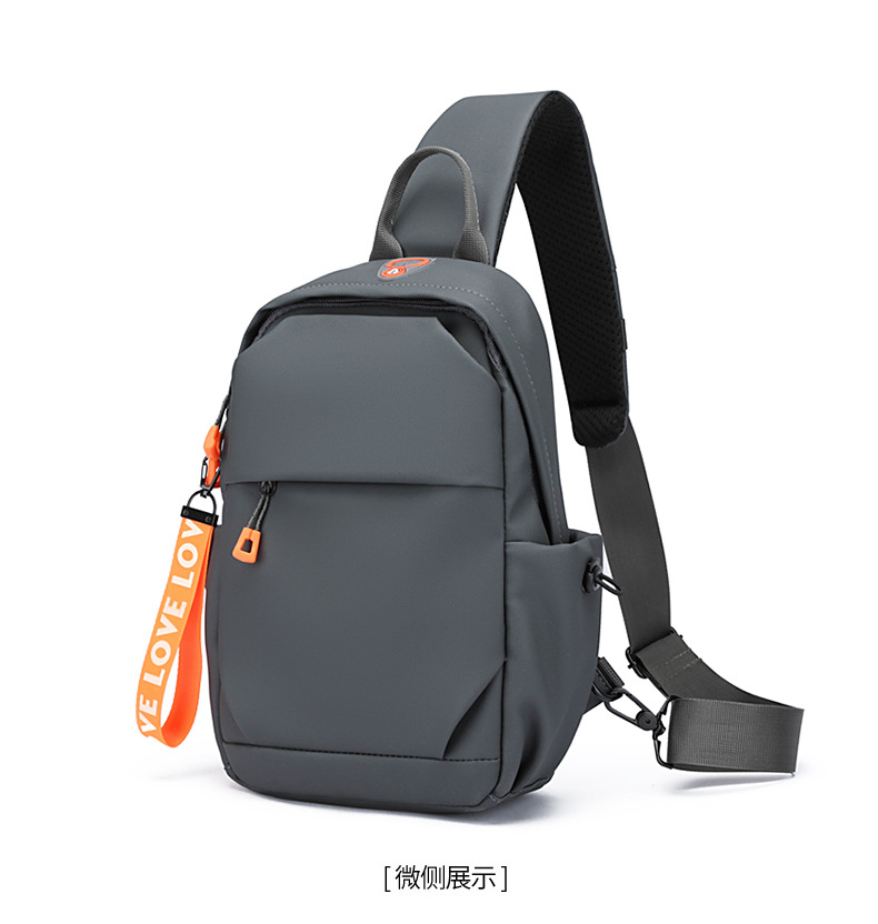 New men's chest bag, crossbody bag, fashionable small bag, cross-border multi-functional waist bag, water-resistant chest bag, outdoor sports undefined