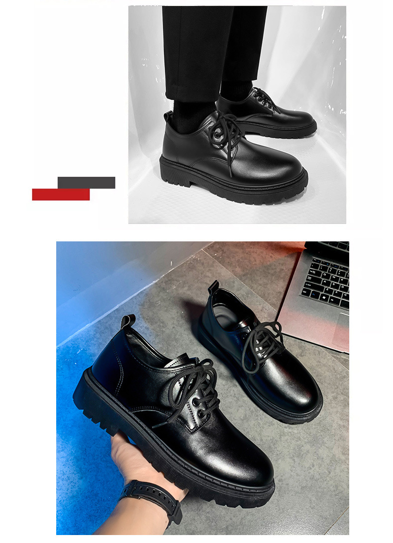 Herren Freizeitschuhe Aus Leder Britischer Stil Business Slipper_voghion.com