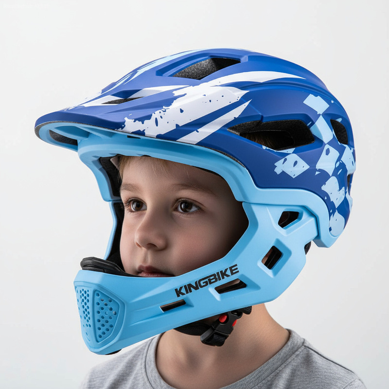 キングバイク子供スポーツフルヘルメット自転车ローラースケートボードライディングヘルメット6-12歳子供ヘルメット男|undefined