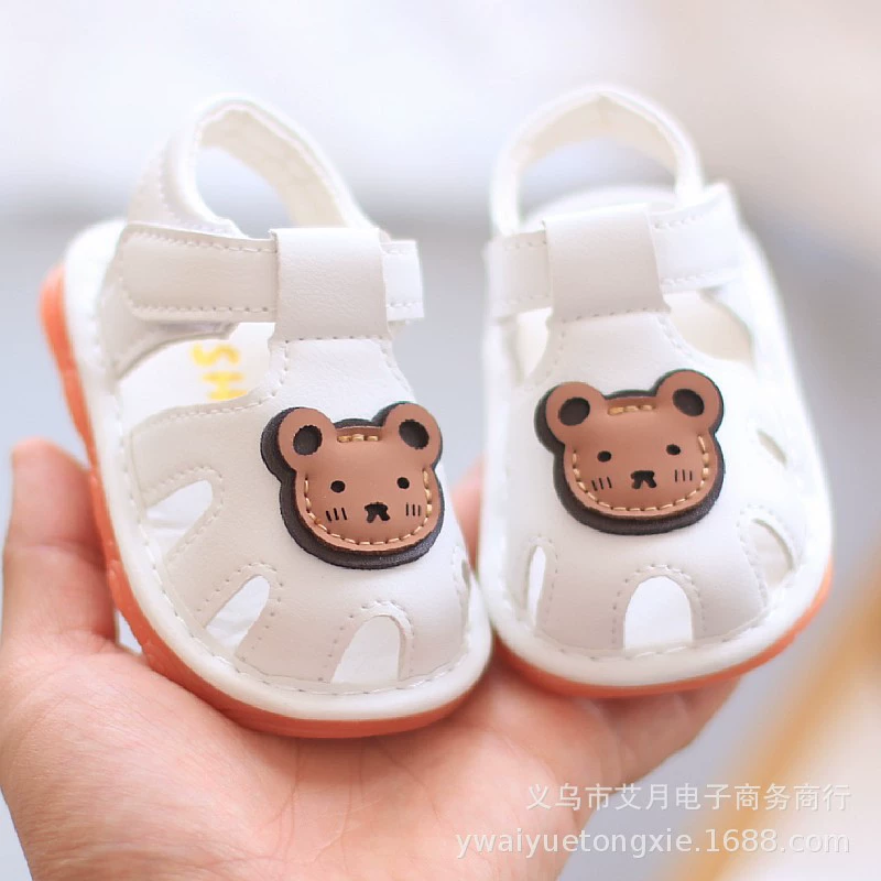 Calling Shoes Детские сандалии 2023 Новая детская обувь для малышей Годовая нескользящая Мягкая подошва Летняя Баотоу для мальчиков и девочек