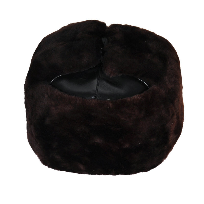 羊剪绒皮面大众帽 护耳护脸劳保保暖帽子 冬季防寒棉安全帽厂家