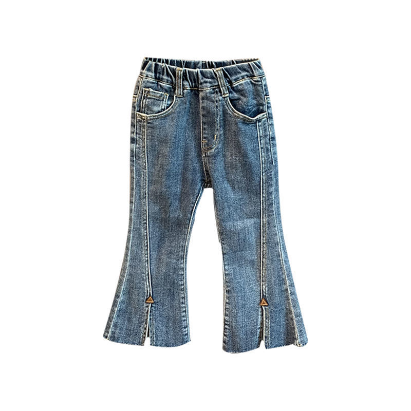 2026 primavera y otoño nuevos jeans de chicas extranjeras para bebés pantalones largos para niños coreanos image 5