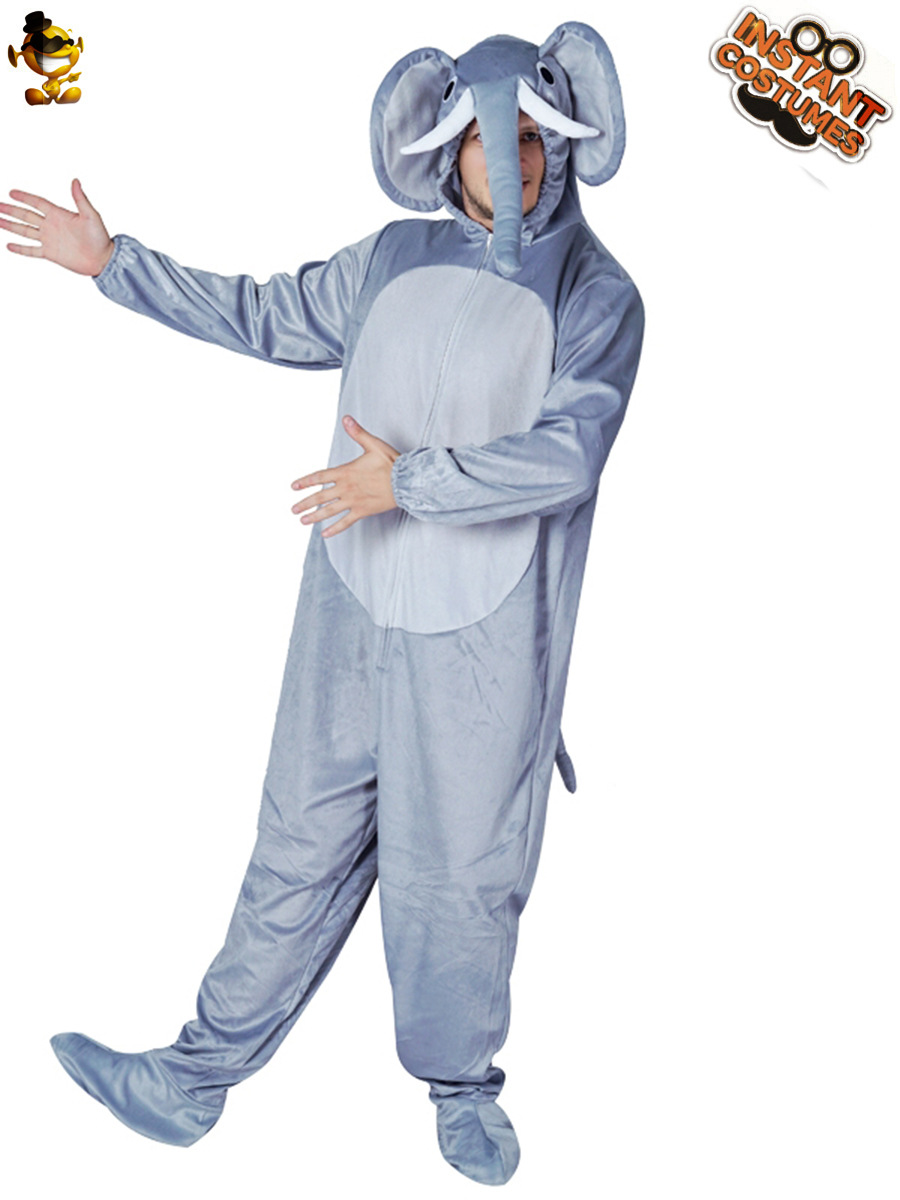 Adulto de los hombres lindo elefante traje de fiesta de Halloween juego de rol traje de rendimiento de escenario image 3