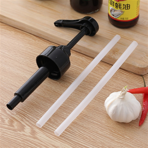 Oyster sauce bottle pressure nozzle household kitchen push-type pressure nozzle bottle multi-functional squeeze oil kettle pump head press fuel consumption device