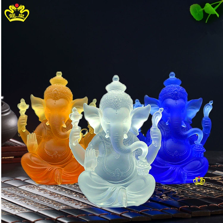 Глазурованные украшения Ганеши Индиан Buddhist Thailand деловые и офисные изделия храмовые принадлежности, буддийские статуи
