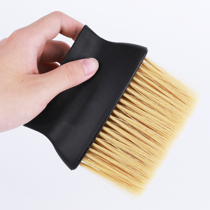 Barrer cepillo de cabello afilado cepillo de cabello cortador de cabello amarillo cepillo plano fabricante de embalaje independiente al por mayor herramientas de peluquería corte de cabello