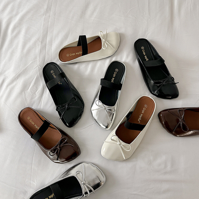 Grape Mom mismo estilo cabeza de mango irregular lazo francés con todo fósforo perezoso medio arrastrando mujer