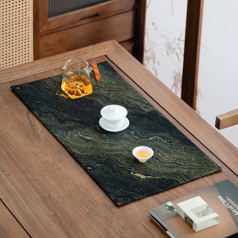 2025 New Double-Sided Brocade Gilt Tea Mat Dry Bubble Mat Classy Accessible Luxury Tea Room Long Tea Tablecloth Table Flag Wholesale 2025 New Double-Sided Brocade Gilt Tea Mat Dry Bubble Mat Classy Accessible Luxury Tea Room Long Tea Tablecloth Table Flag Wholesale