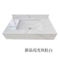 5ZV7 wholesale slate integrated basin bathroom cabinet combination washbasin wall-mounted washbasin marble washbasin