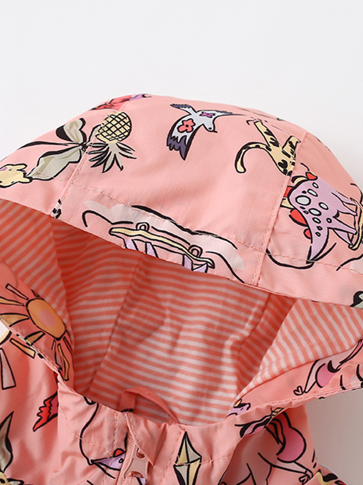 Malwee chaqueta de niñas otoño y invierno nuevo estilo europeo y americano chaqueta con cremallera para niños con capuzas de estilo occidental chaqueta de mangas largas para niñas