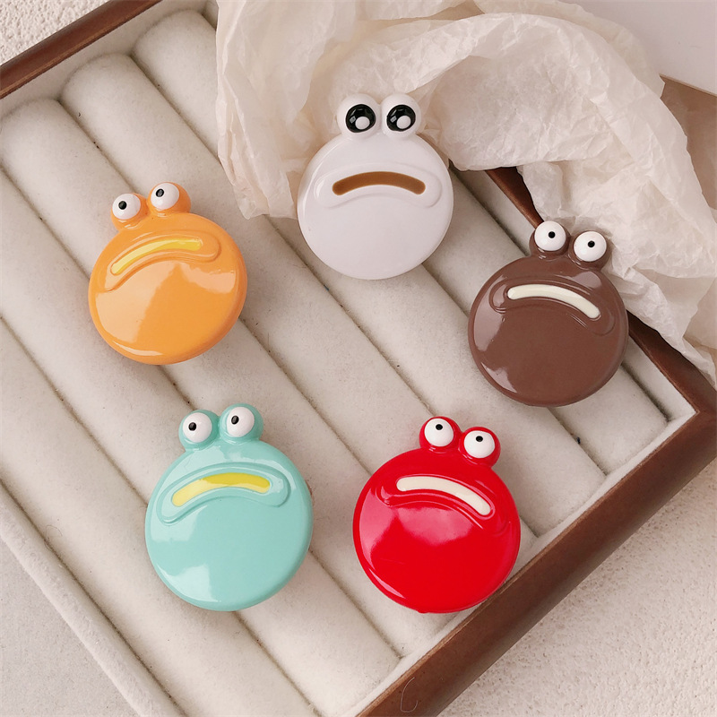 Clip de germinación fea boca de salchicha caricatura extraña muñeca fea niña adorable ins clip de pelo frisa clip de borde roto adornamiento para el pelo