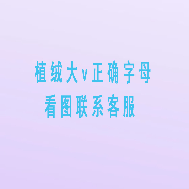 벨벳 V자 레터링