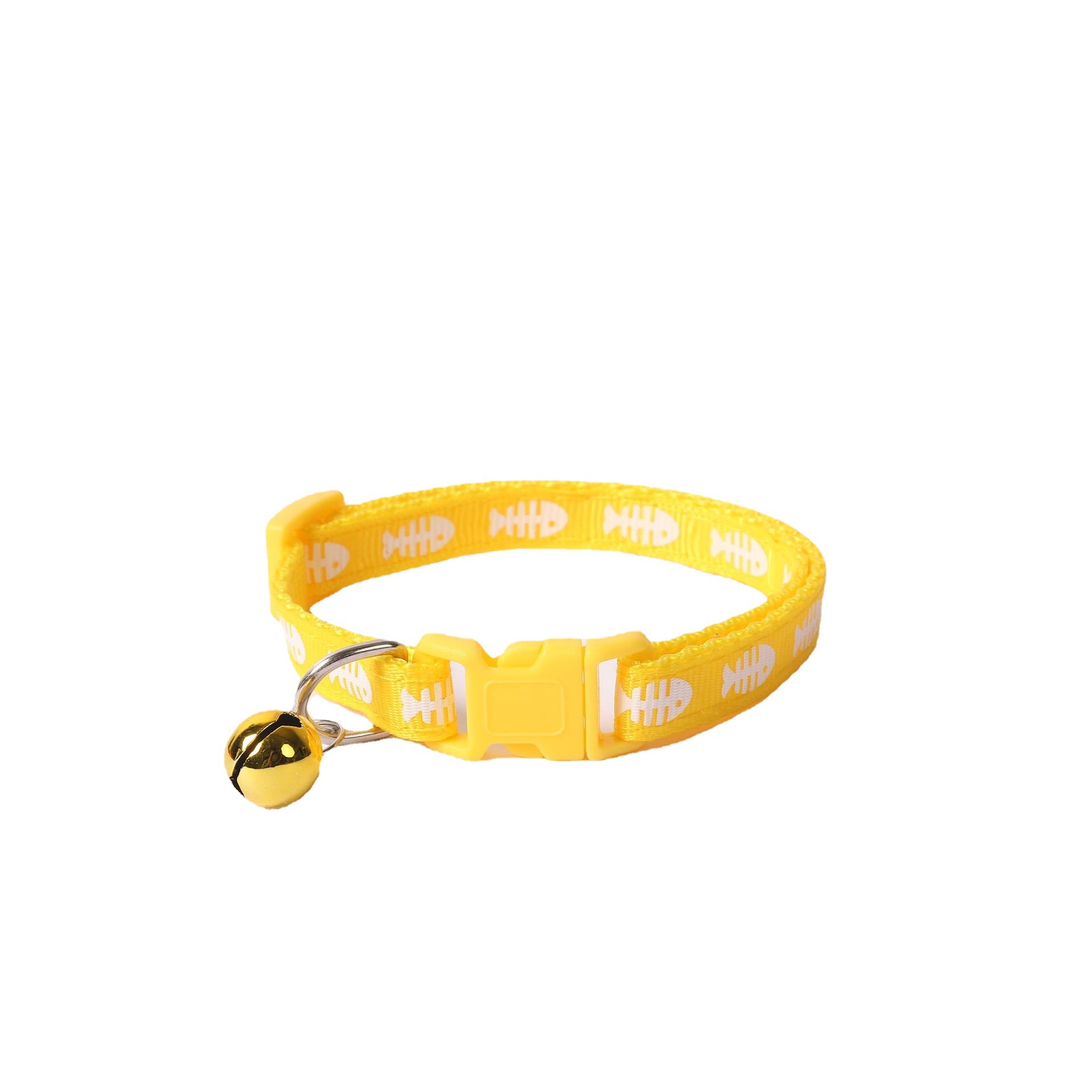 Peg Baby 1.0cm gato collar anti-perdida hueso de pescado collar de mascota campanas anti-perdida diseño