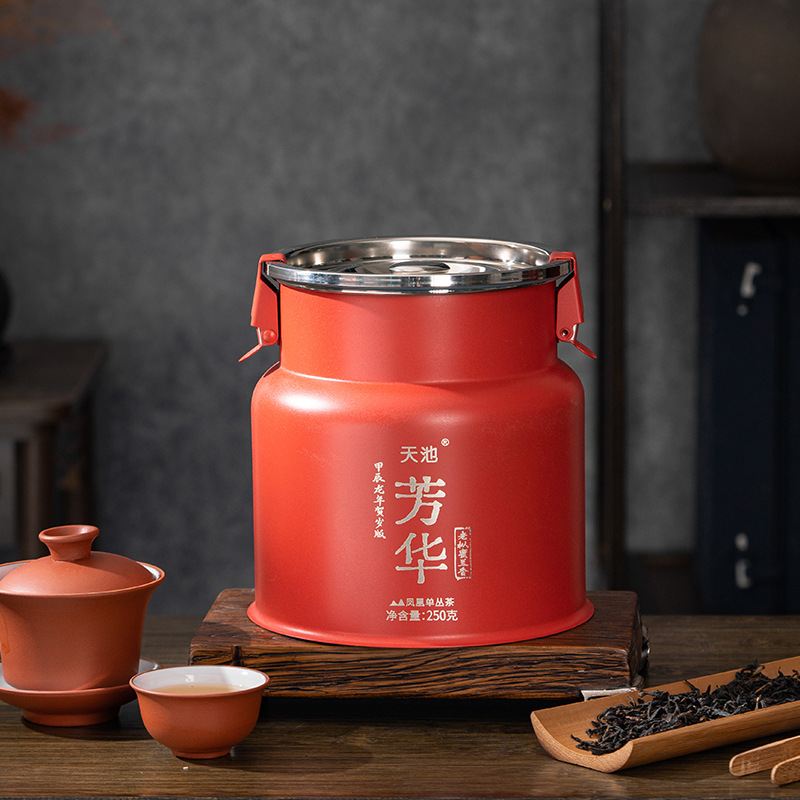 天池茶业 凤凰单枞茶单丛茶叶特级乌岽老枞蜜兰香250克 芳华頭彩
