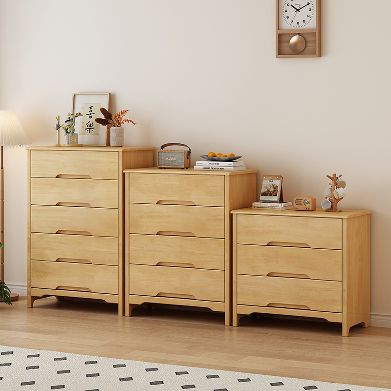Nórdico tres cuatro cinco seis ocho armarios de caja de madera maciza dormitorio armario de almacenamiento minimalista moderno armario de cajones de sala de estar armario de almacenamiento contra la pared