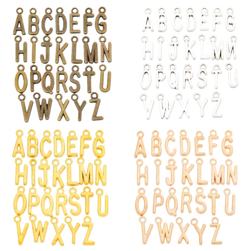 DIY Retro Alloy Jewelry Accessories 26 English Letters Sold Individually DIY Retro Alloy Jewelry Accessories 26 English Letters Sold Individually