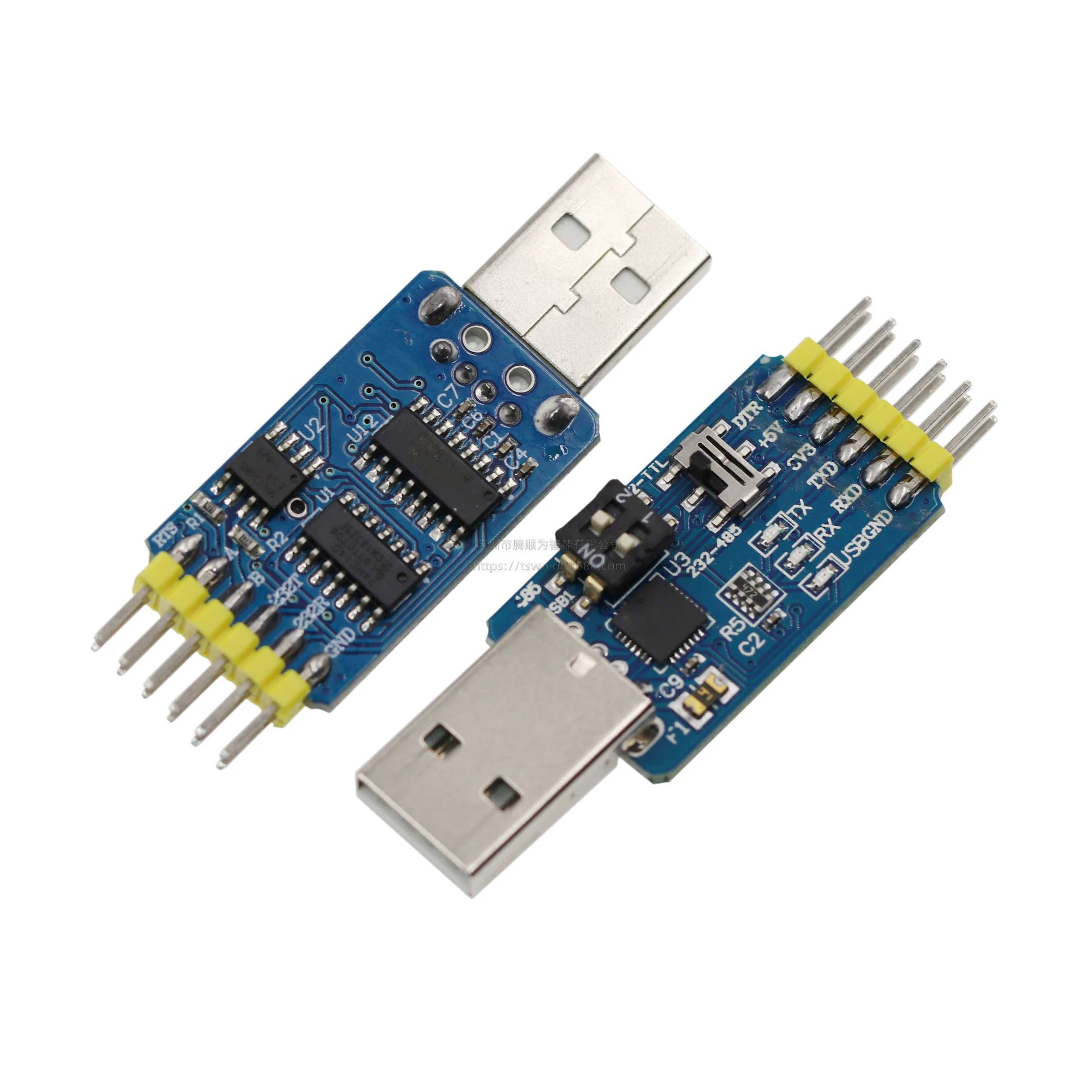 6 в 1 мультифункциональный серийный порт модуль CP2102 USB to TTL485 232 совместимо с 3.3V/5V