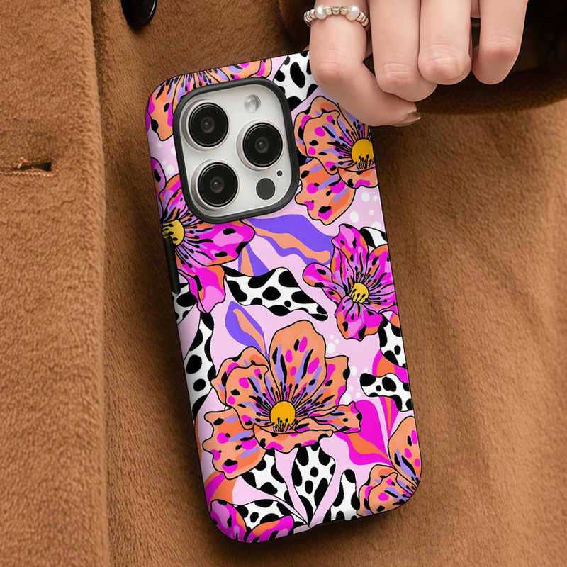 Temu's Popular Jungle Wildflower Apple 17Promax Cross-Border Applicable iPhone 16 Film Two-In-One Phone Case Temu's Popular Jungle Wildflower Apple 17Promax Cross-Border Applicable iPhone 16 Film Two-In-One Phone Case