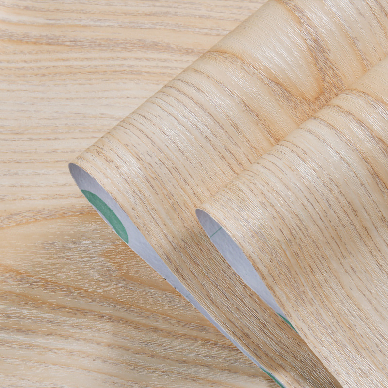 Registro de pegatinas de pared papel pintado autoadhesivo al por mayor muebles renovación pegatinas armario puerta grano de madera Boeing película