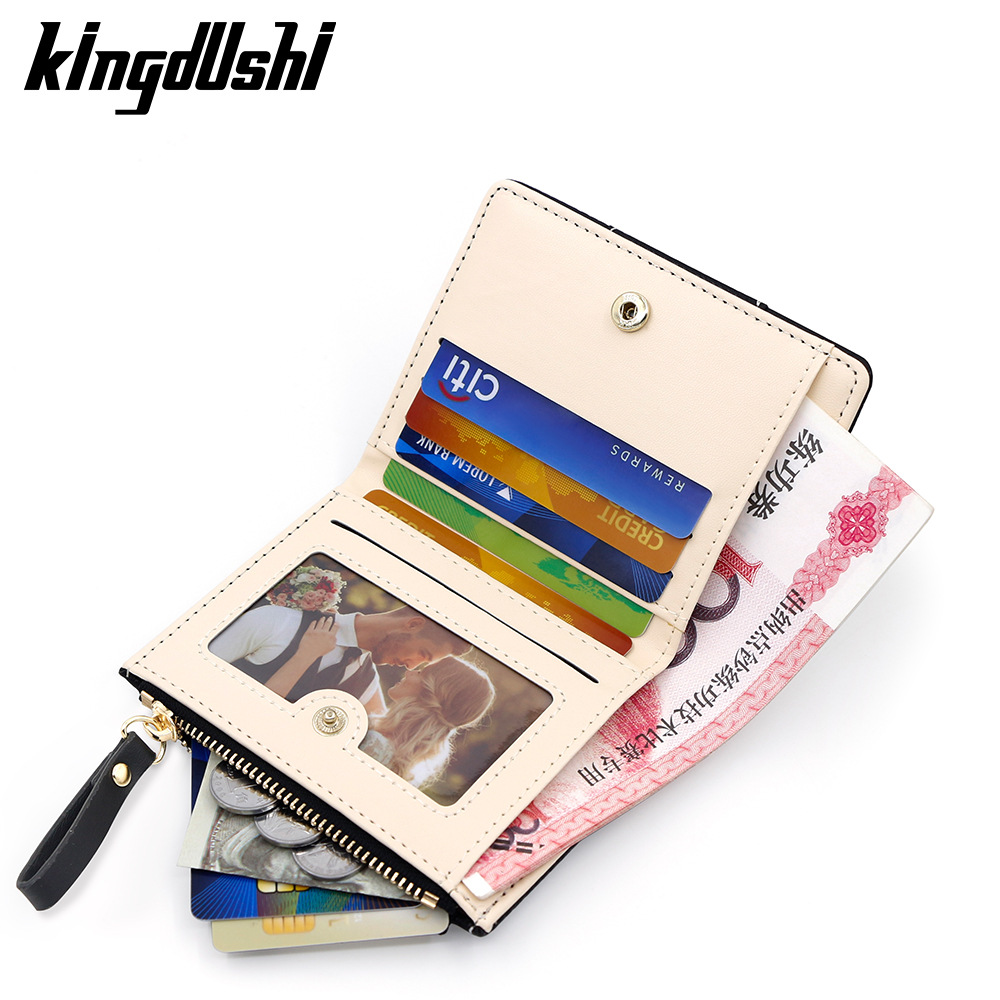 Nuevo tipo de billetera corta para mujeres de alto valor japonés de gran capacidad de cambio doble billetera de tarjetas cartera mayorista