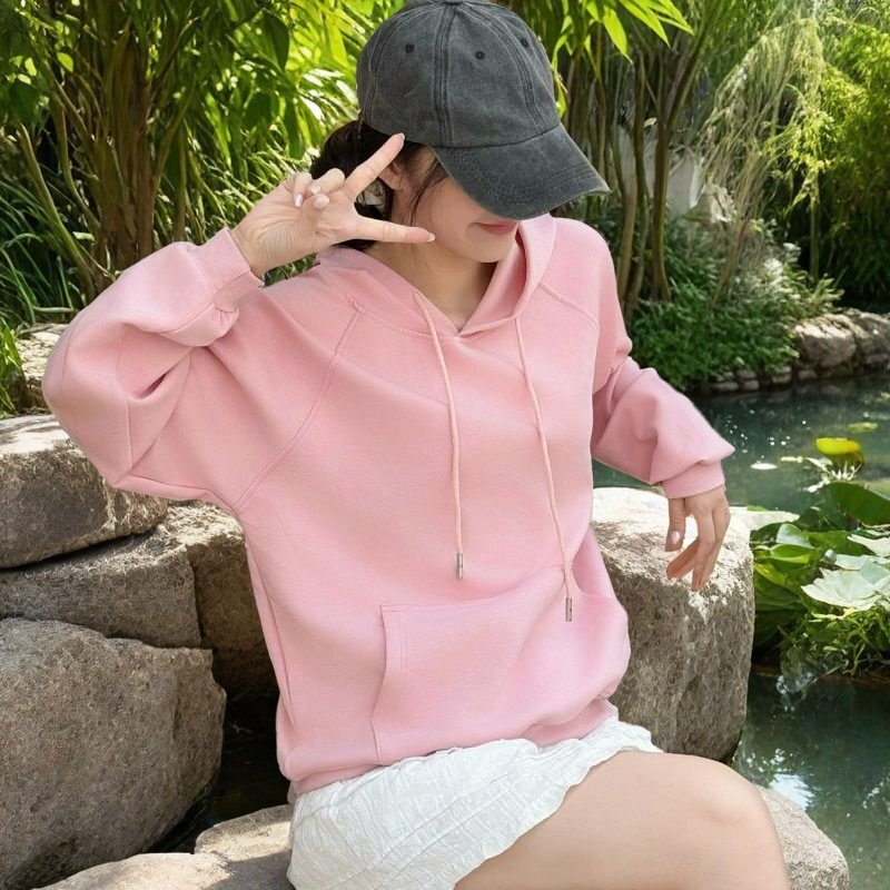 Trendy Warm Outerwear Perfect Figure High-Quality Fashion Casual Versatile Loose Sexy Sweatshirt Women Comfortable Long Sleeve