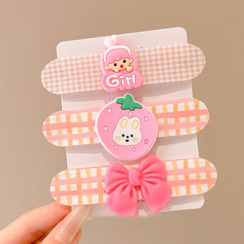 Diadema, tocado para niños, lazo, accesorios para el cabello, cabello roto para bebés, tarjeta de cabello roto, velcro, flequillo para niñas, pegatinas para el cabello, dibujos animados