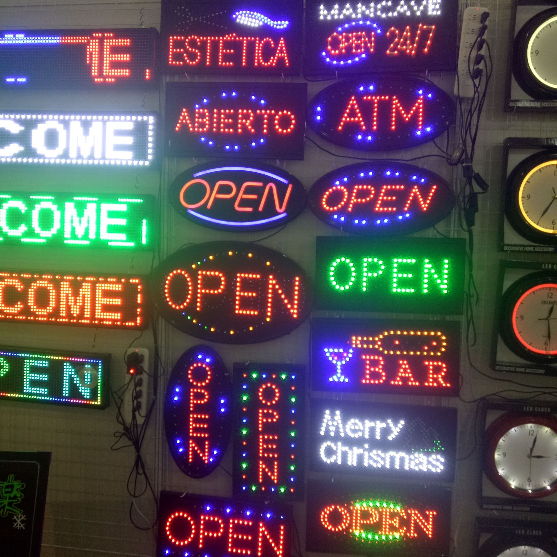 厂家直销 LED霓虹广告牌OPEN灯牌LED高亮霓虹灯牌亚马逊跨境电商-阿里巴巴