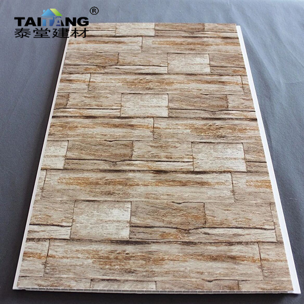 PVC fuelle ancho 20cm laminado placa cóncava interior tablero de decoración de interiores pvc panel de exportación de comercio exterior